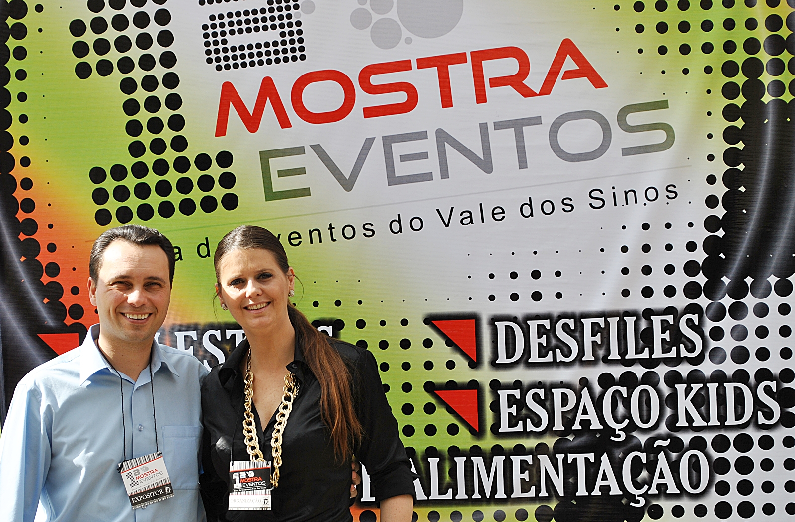 Csar Silva e Luciana Warken - Promotora do Evento